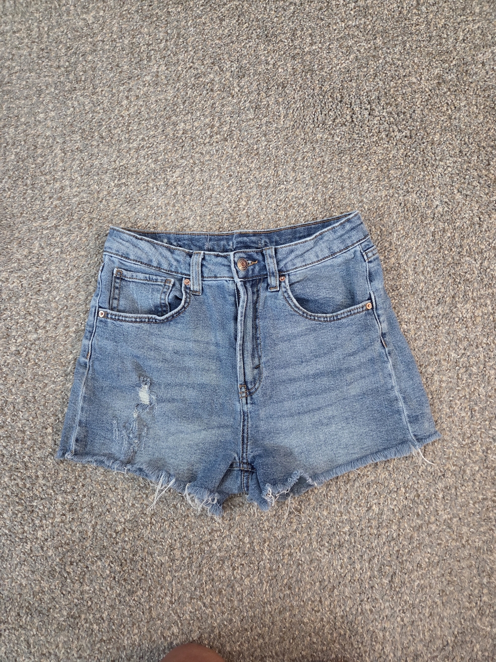 Women's Denim Cutoff Shorts - Light Blue